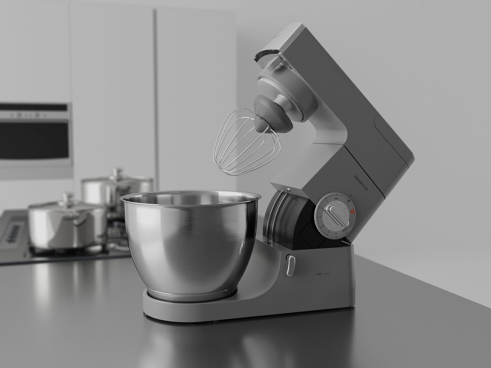 Kenwood Chef Classic Stand Mixer 3D model_3
