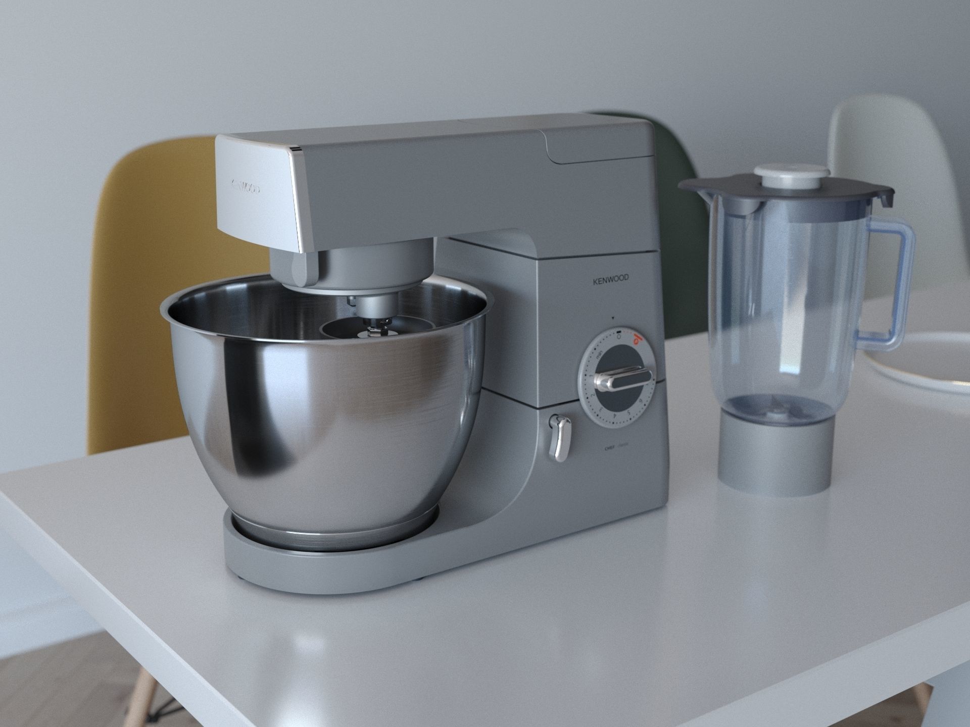 Kenwood Chef Classic Stand Mixer 3D model_1