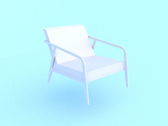 Low poly modern office chair Free low-poly  3D model