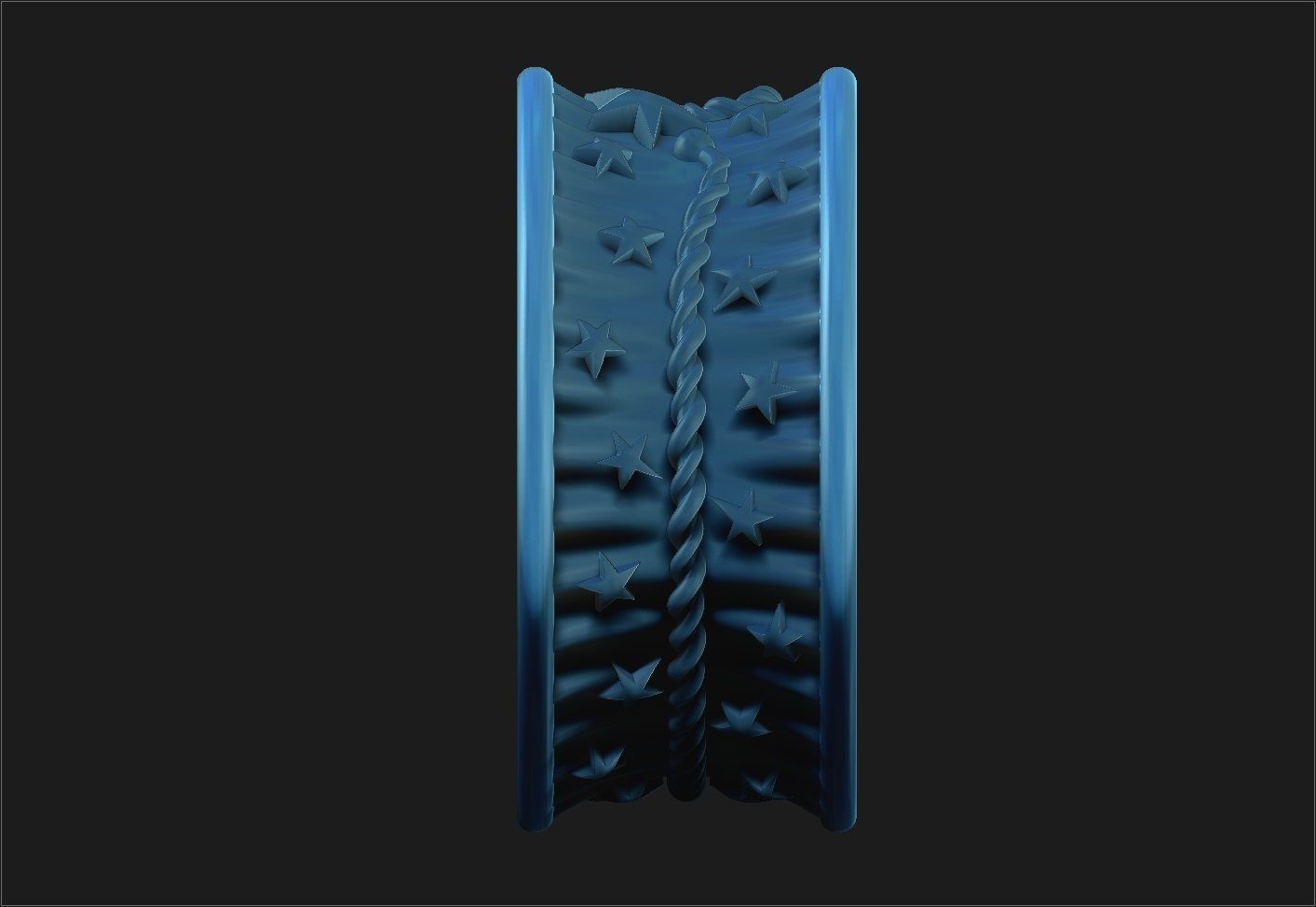 Circus Stars Ring 3D print model_13