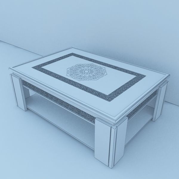 Moroccan Table 3D model_4