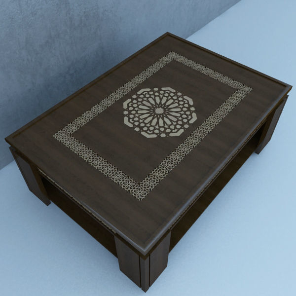 Moroccan Table 3D model_2