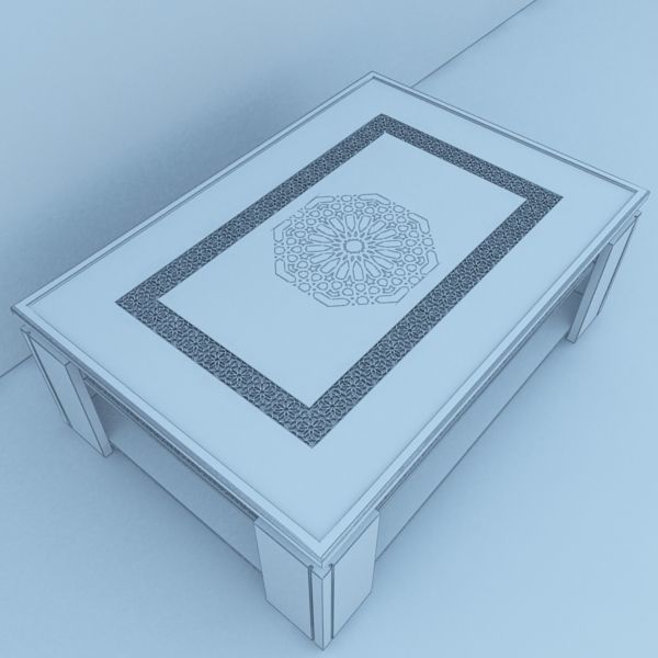 Moroccan Table 3D model_5