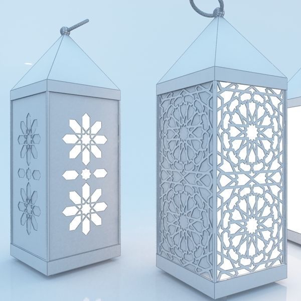 Moroccan Lantern 3D model_2