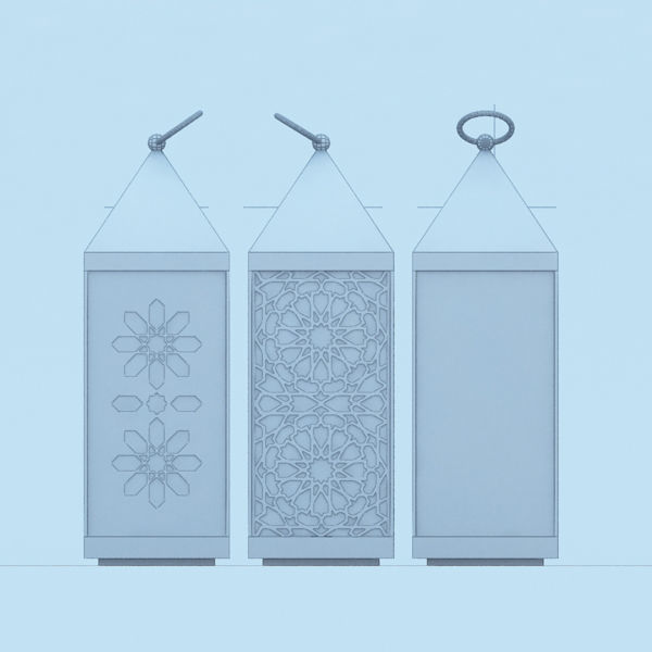 Moroccan Lantern 3D model_5