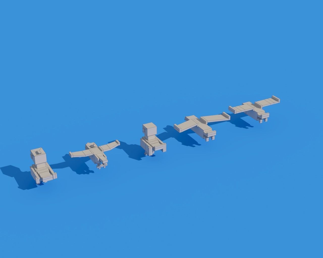 Low Poly Animals Birds Low-poly 3D model_1