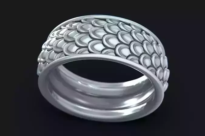 Scaled wedding Ring 3D print model Scaled wedding Ring 3D print model