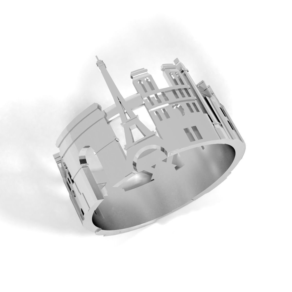 Ring Paris 3D print model_3