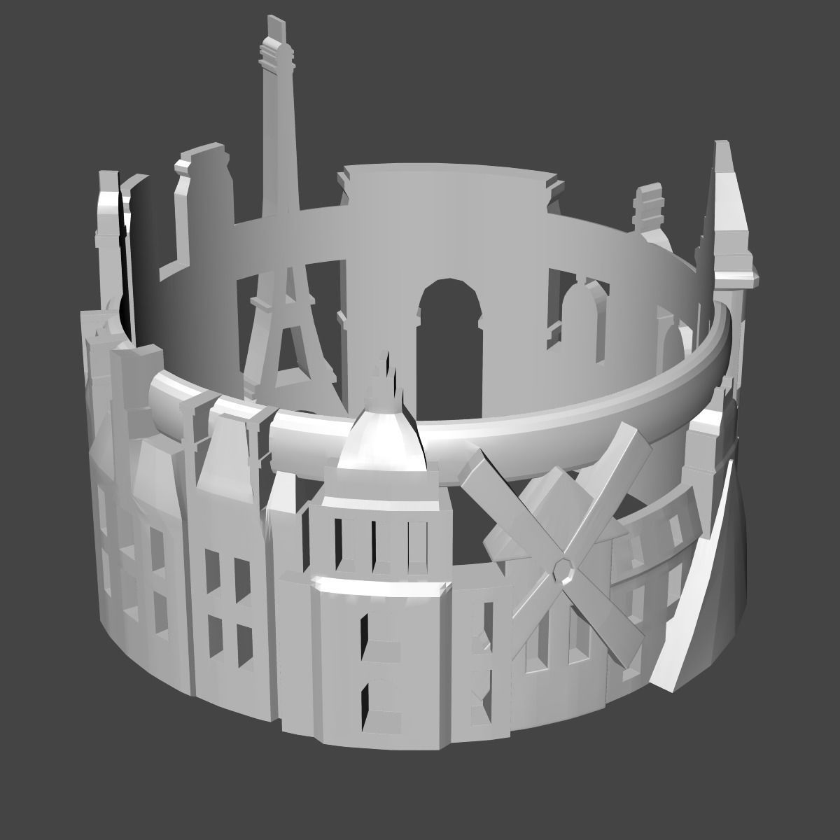 Ring Paris 3D print model_6