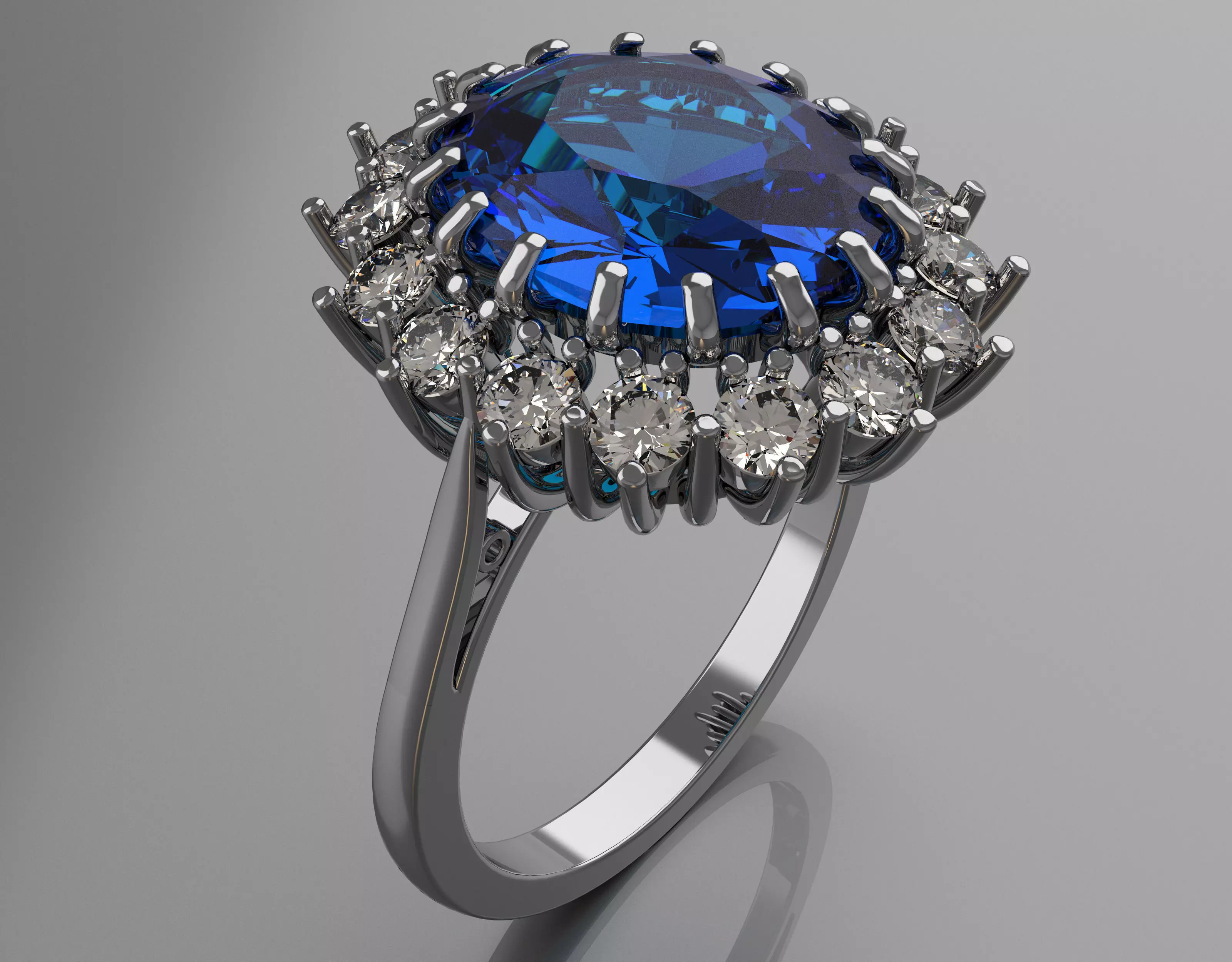 Ring Diana 2 sizes 3D print model_0