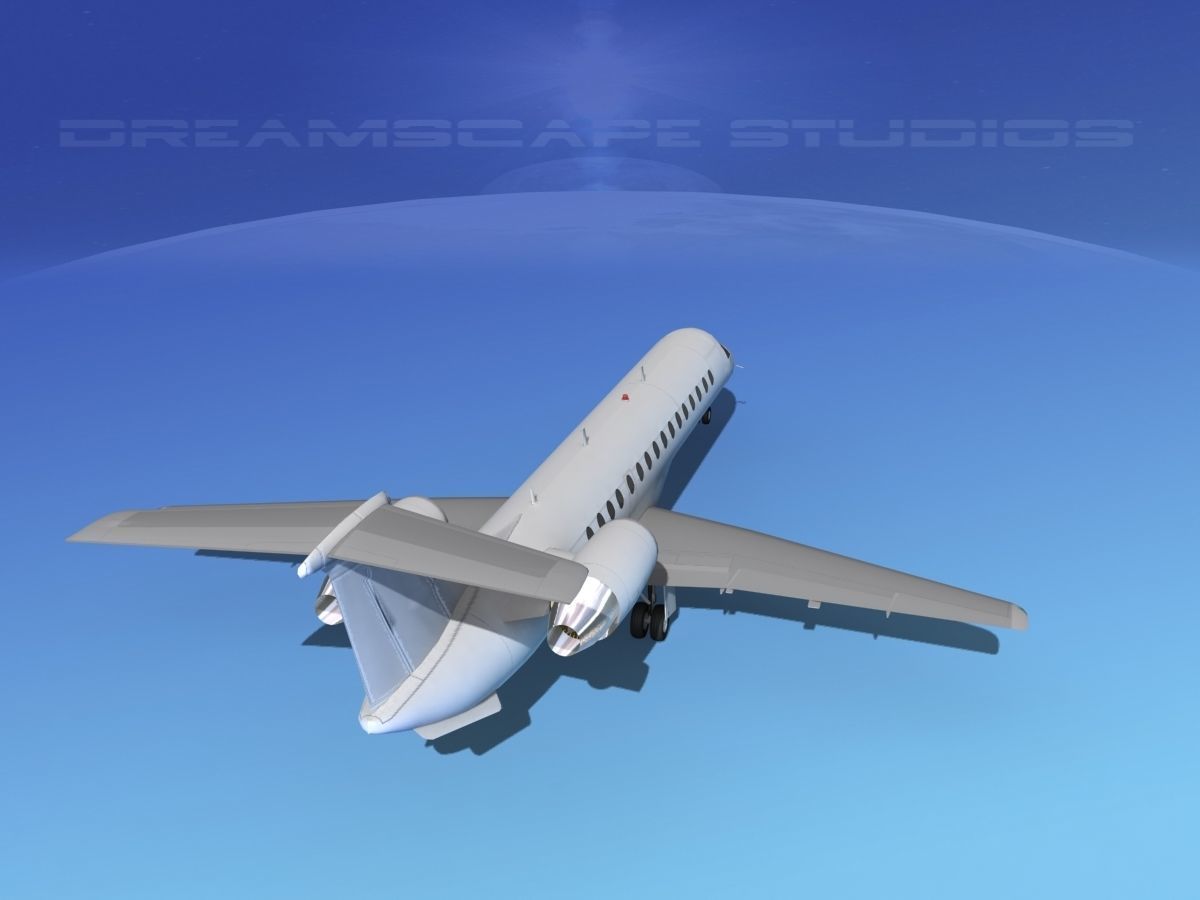 Embraer ERJ-140 Unmarked 1 3D model_6
