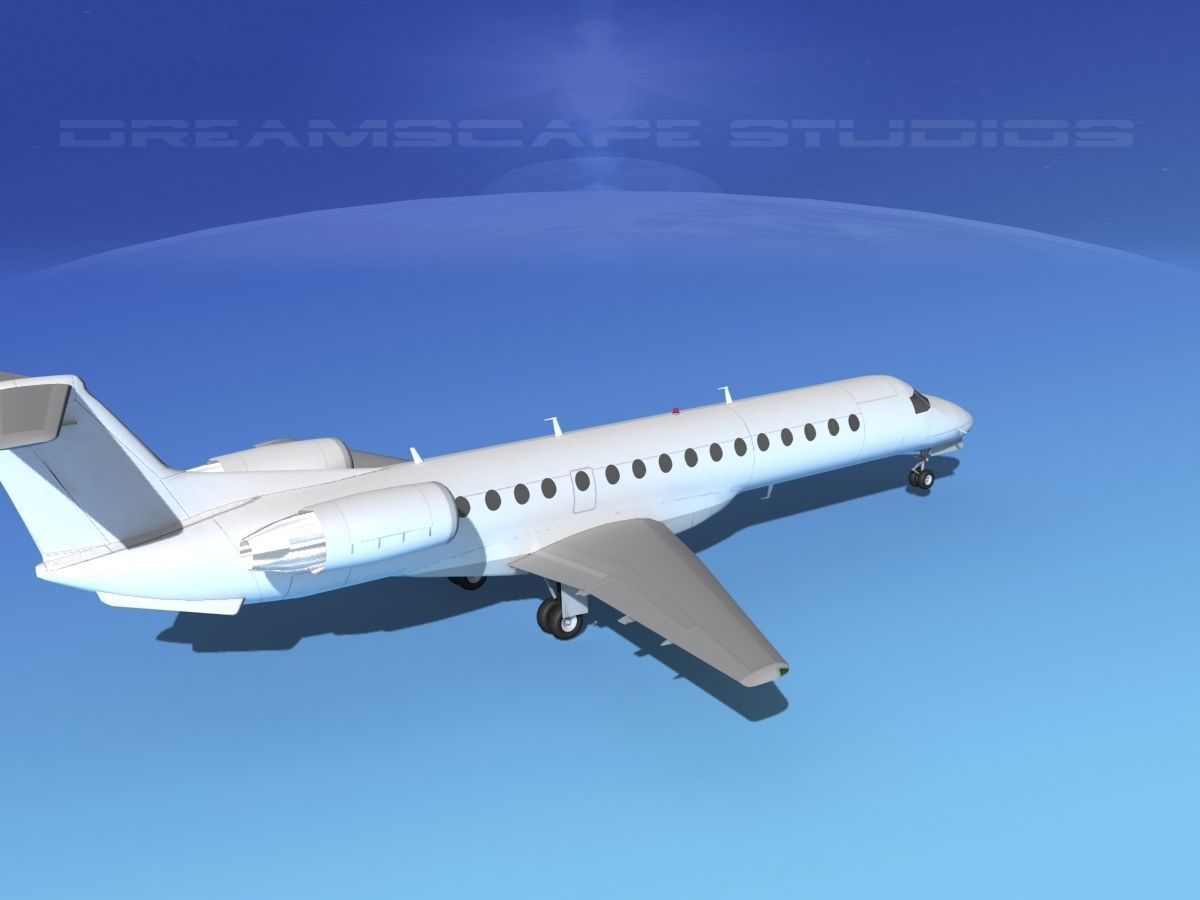 Embraer ERJ-140 Unmarked 1 3D model_5