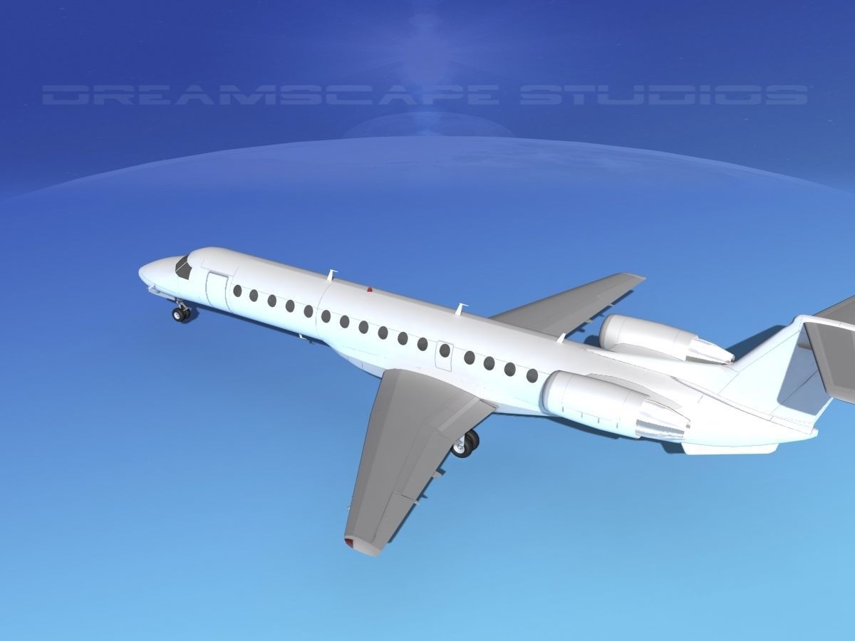 Embraer ERJ-140 Unmarked 1 3D model_8