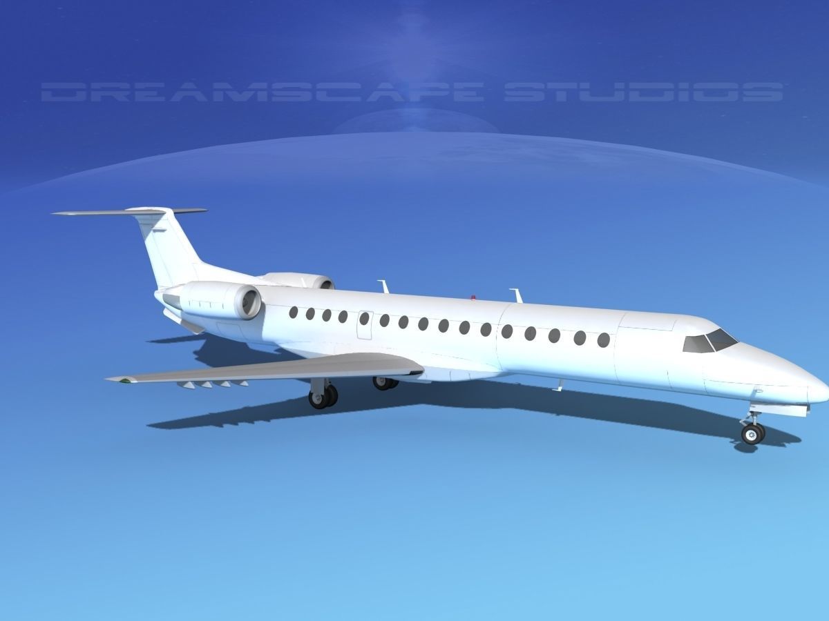 Embraer ERJ-140 Unmarked 1 3D model_3