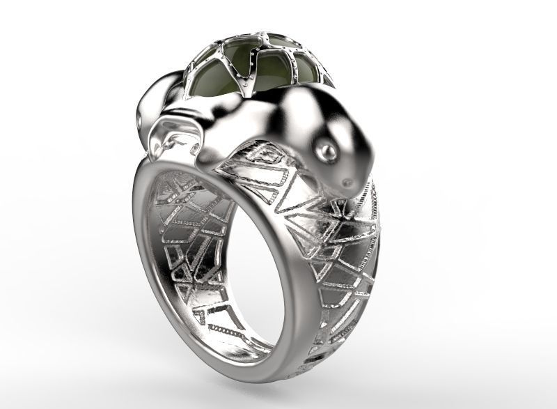 Turtles Ring 3D print model_1