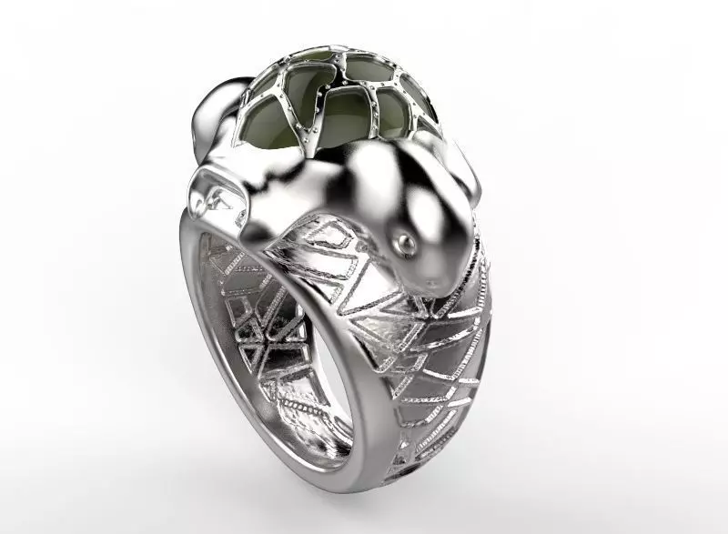 Turtles Ring 3D print model_0