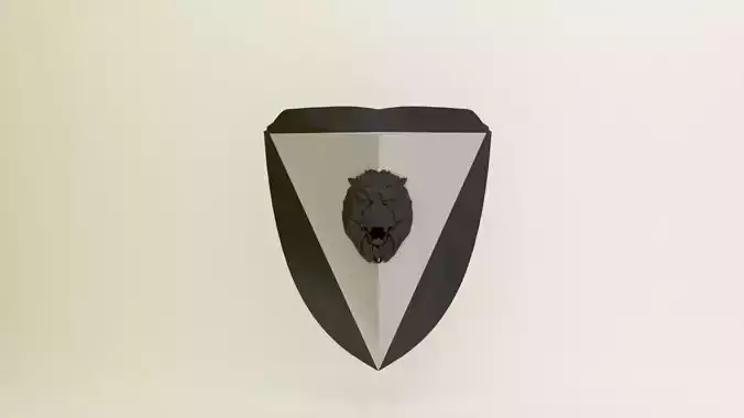 Shield with head of lion