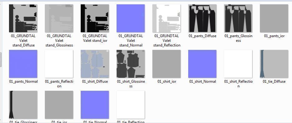 Grundtal Valet stand 3D model_12