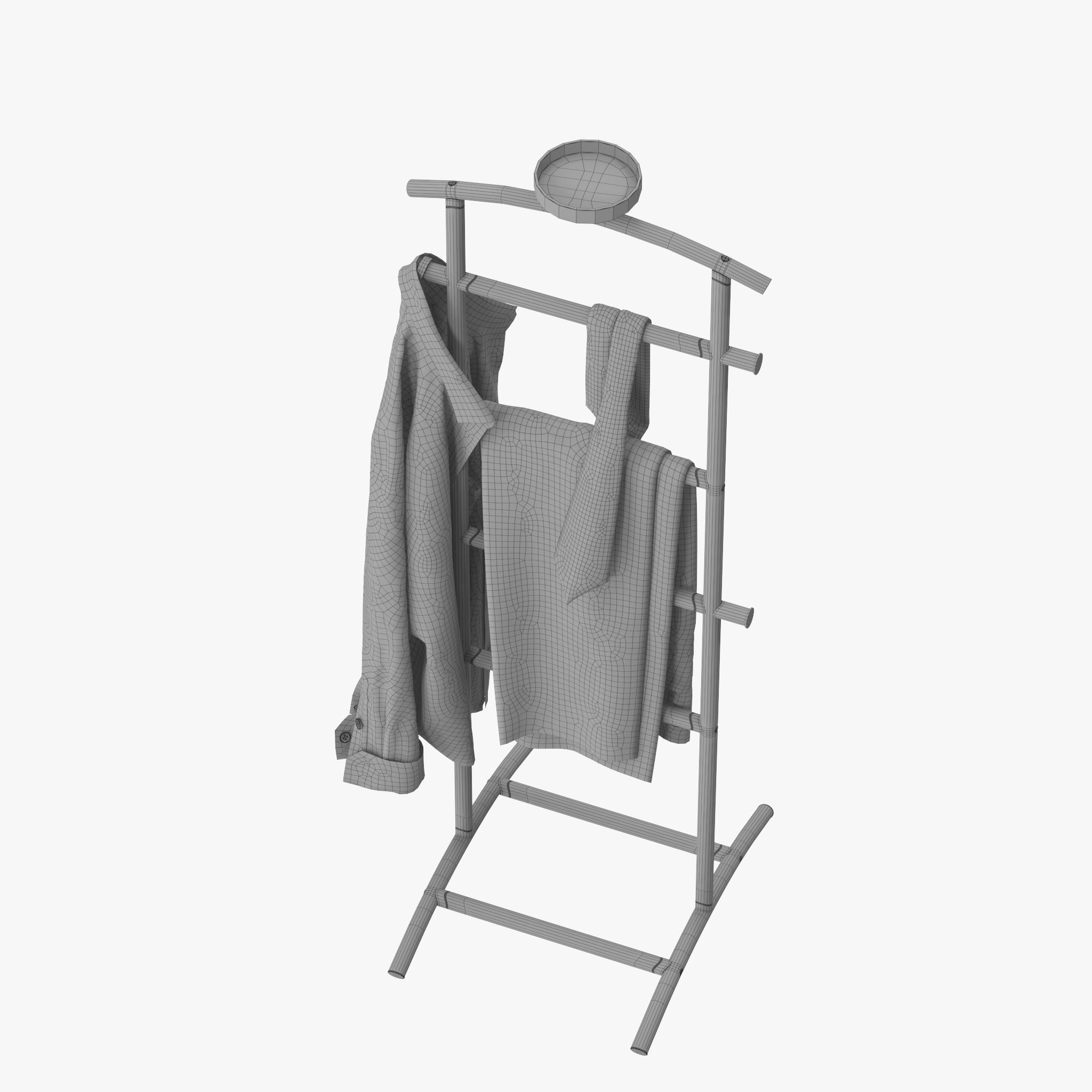 Grundtal Valet stand 3D model_10