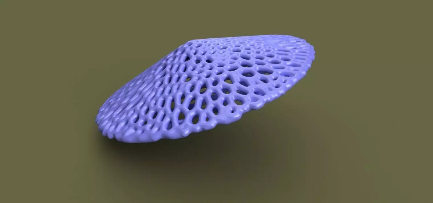 Voronoi style cone for 3D print 3D print model