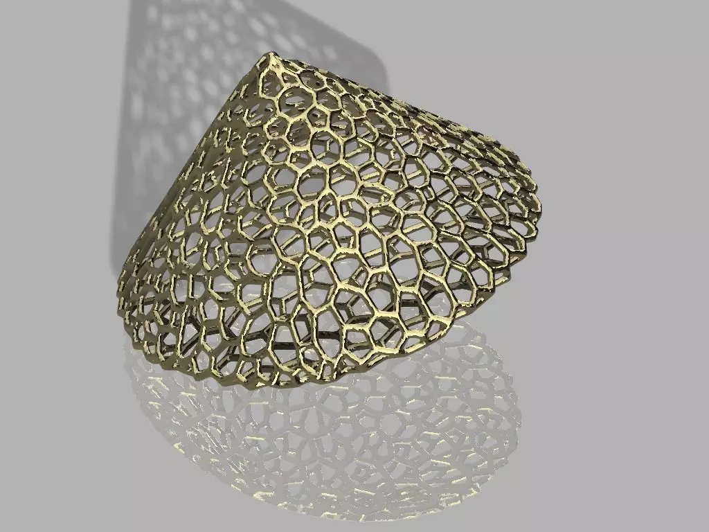 Voronoi style cone primitive for 3D printing 3D print model_0