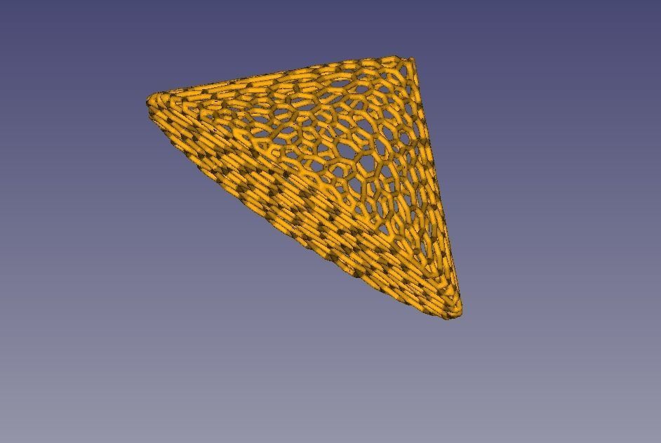 Voronoi style cone primitive for 3D printing 3D print model_4