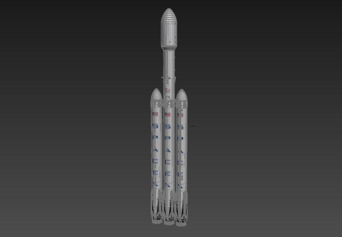 Falcon Heavy 3D model_8