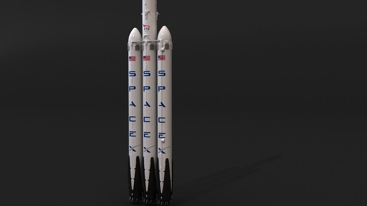 Falcon Heavy 3D model_5