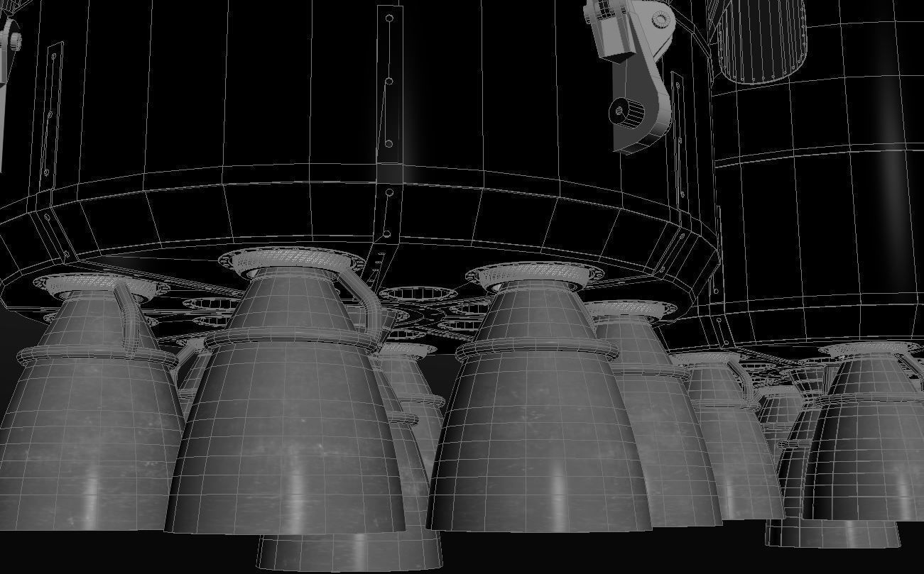 Falcon Heavy 3D model_13