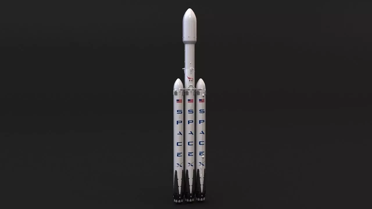 Falcon Heavy 3D model_0