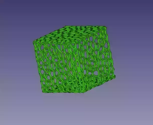 Voronoi style cube primitive for 3D printing