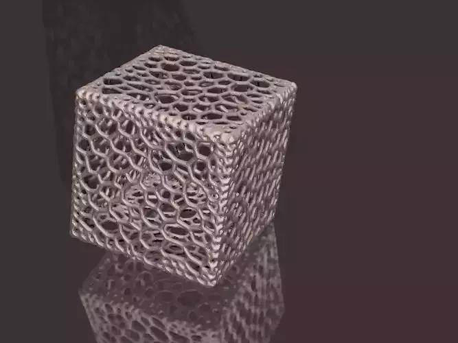 Voronoi style cube primitive  for 3D printing