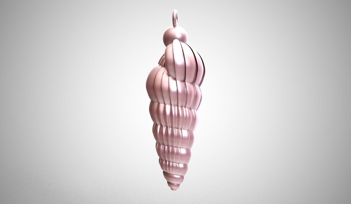 Shell Necklace 3D print model_3