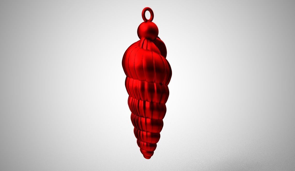 Shell Necklace 3D print model_7