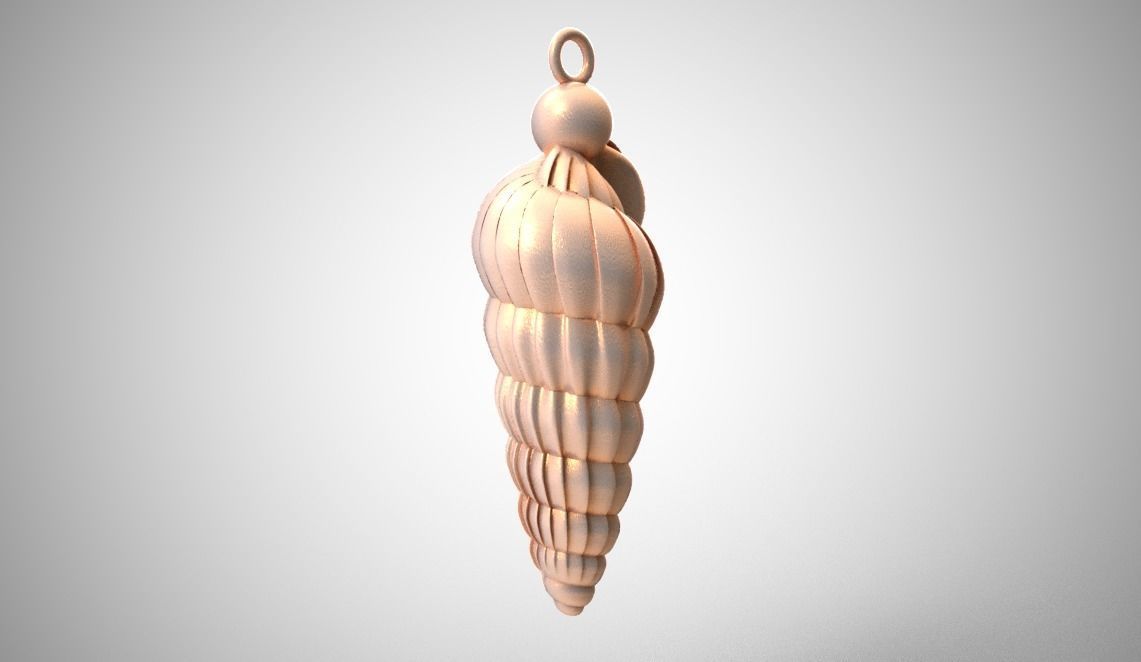 Shell Necklace 3D print model_5