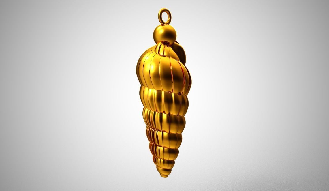 Shell Necklace 3D print model_4