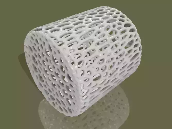 Voronoi style cylinder primitive for 3D printing 3D print model