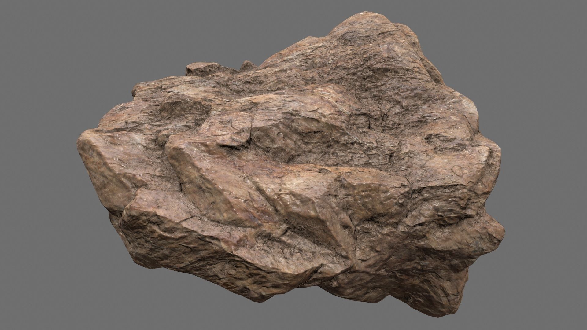 rocks set rock Low-poly 3D model_18