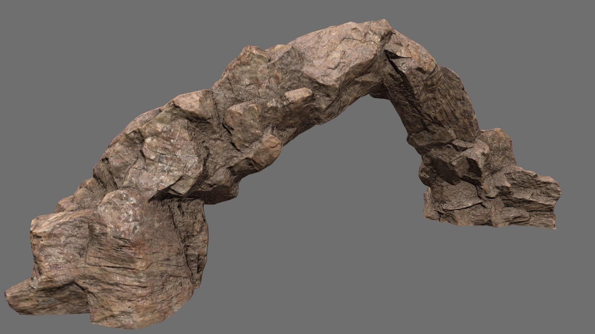 rocks set rock Low-poly 3D model_5