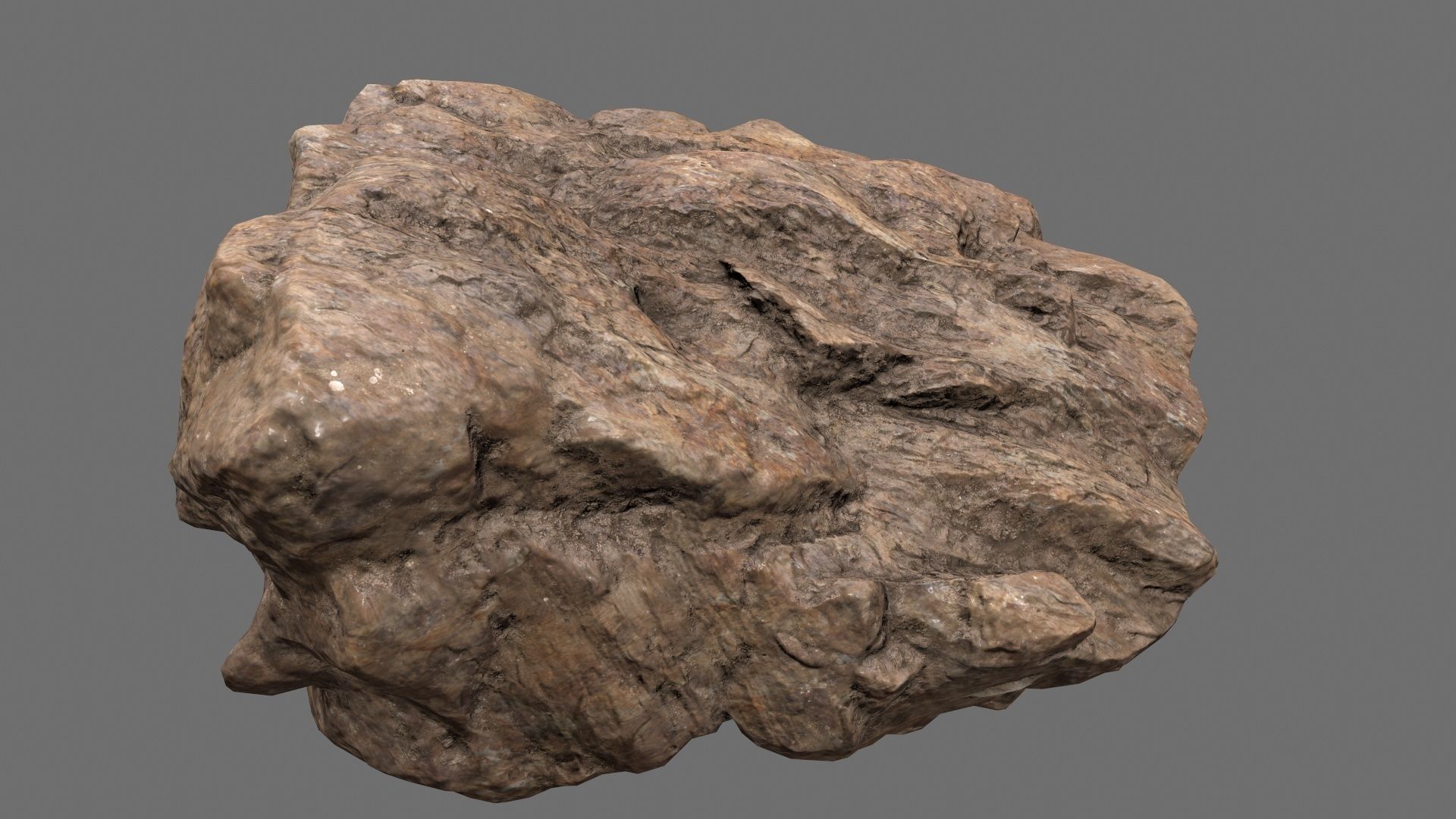 rocks set rock Low-poly 3D model_17
