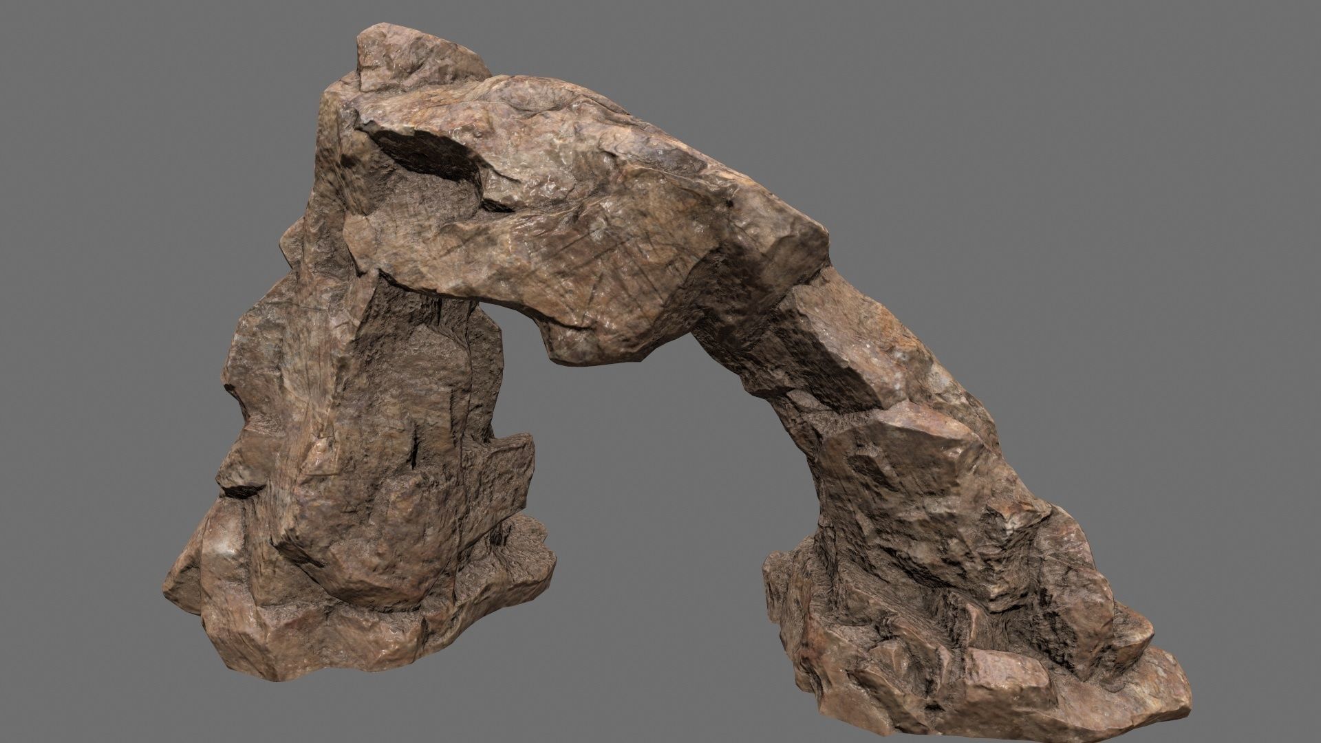 rocks set rock Low-poly 3D model_10