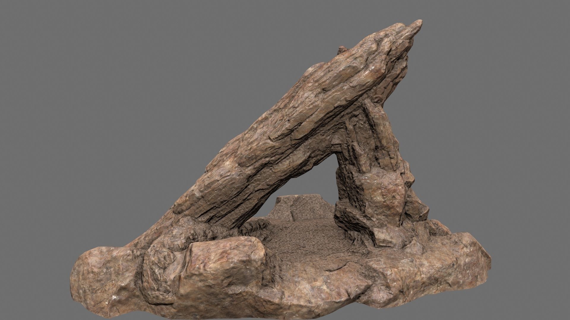 rocks set rock Low-poly 3D model_13