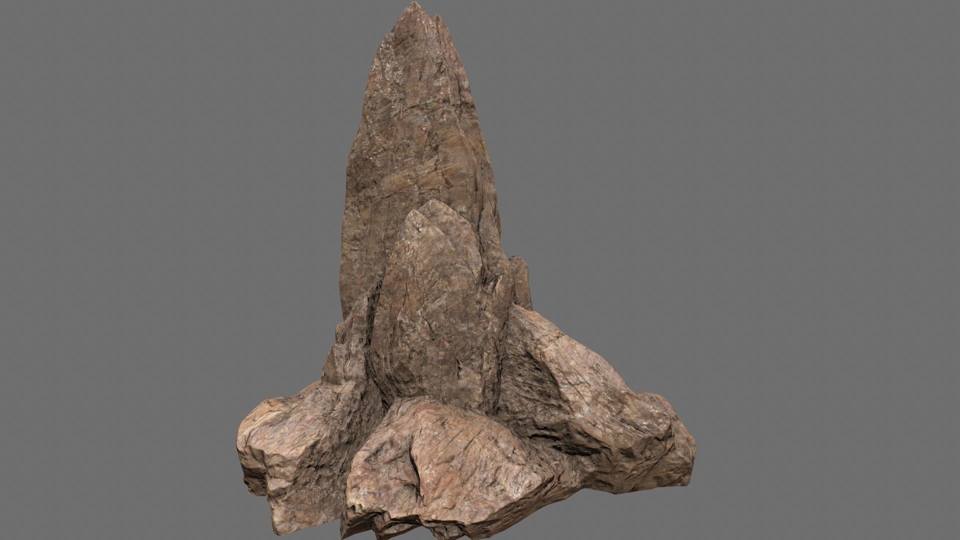 rocks set rock Low-poly 3D model_22