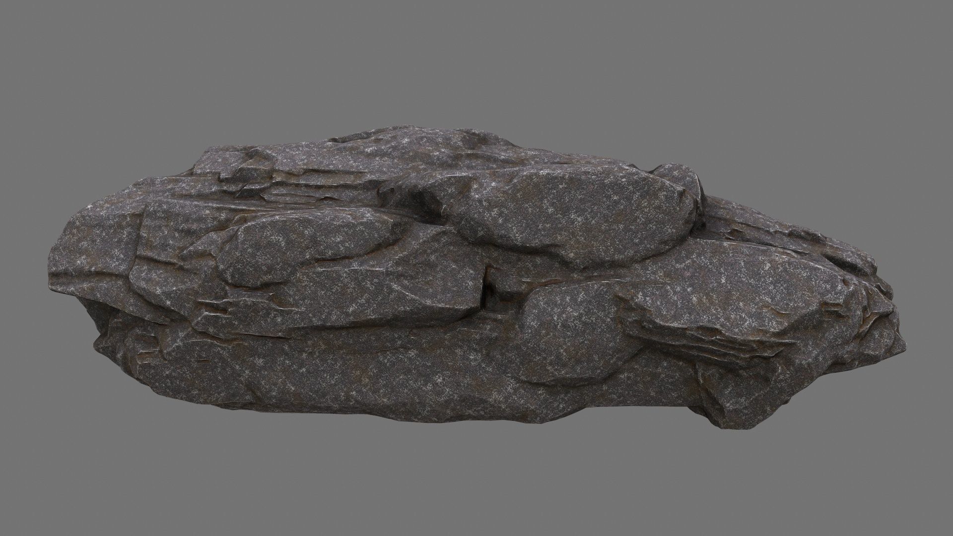 rocks set 4 stone sculpture Low-poly 3D model_12