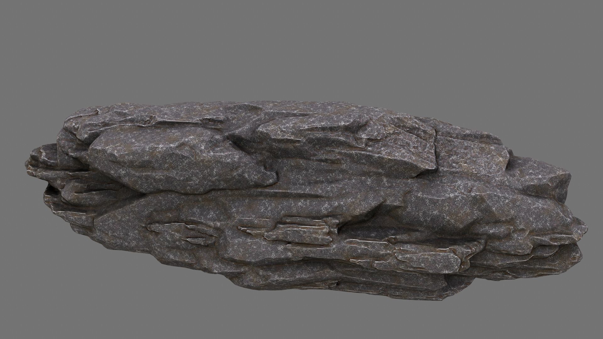 rocks set 4 stone sculpture Low-poly 3D model_23