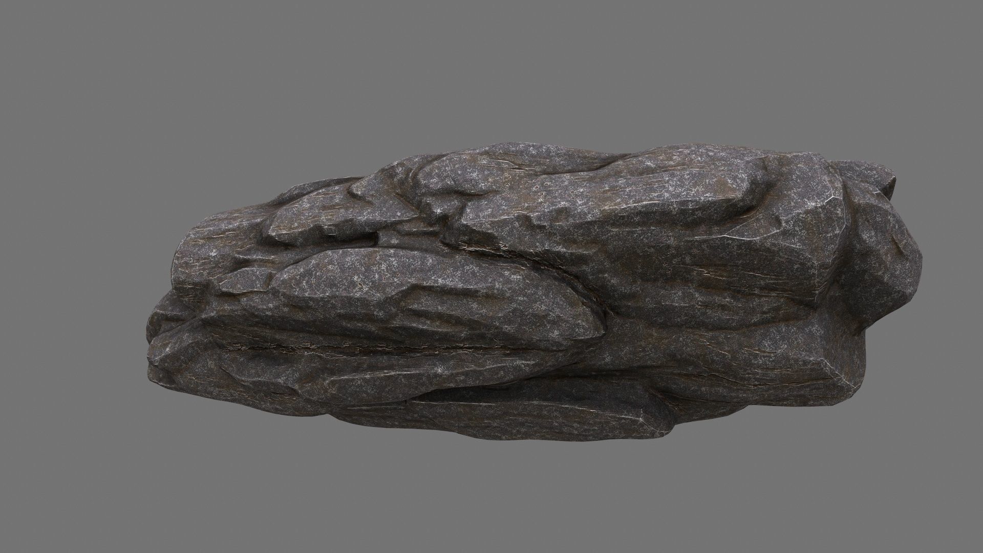 rocks set 4 stone sculpture Low-poly 3D model_14