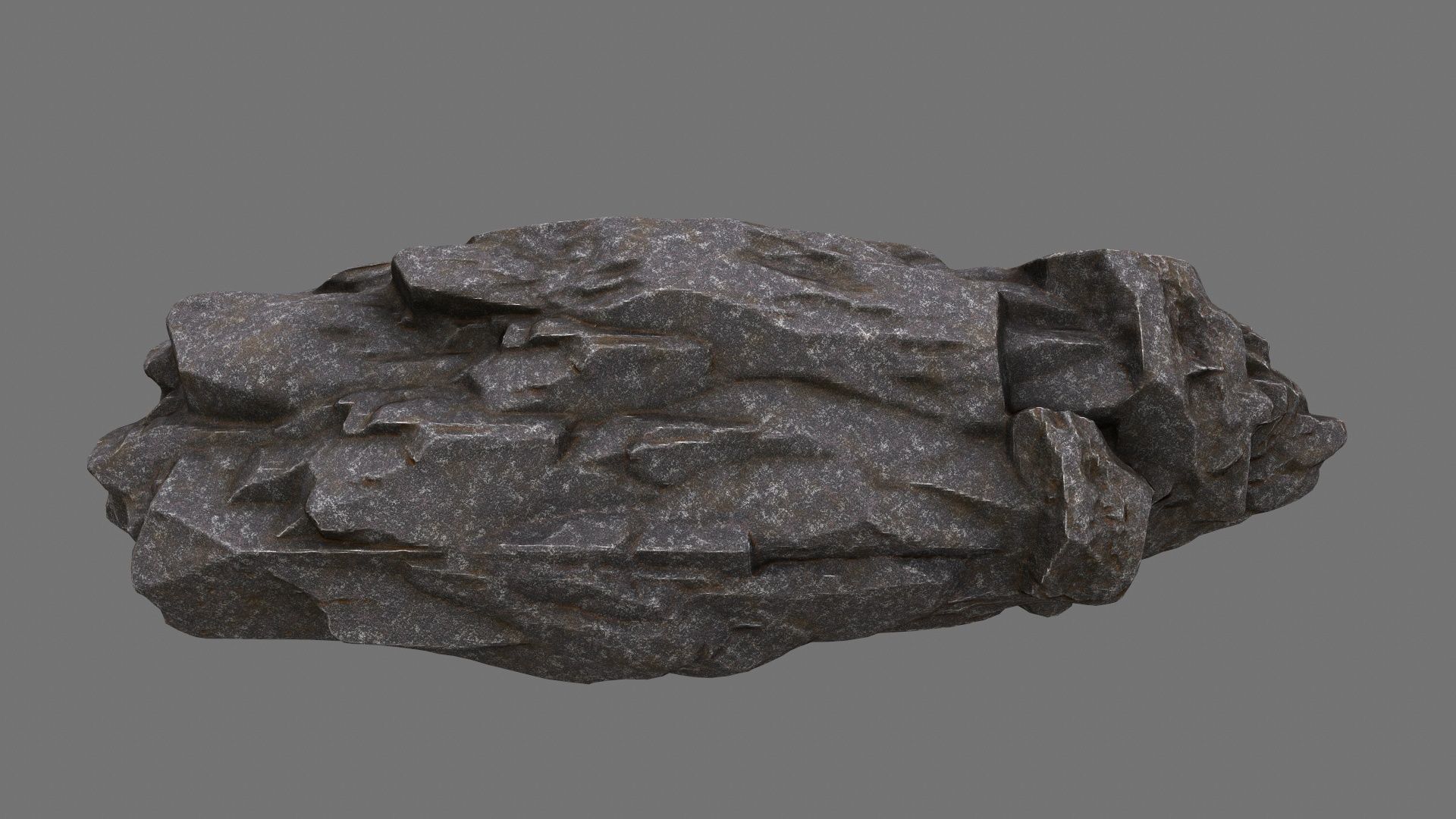 rocks set 4 stone sculpture Low-poly 3D model_11