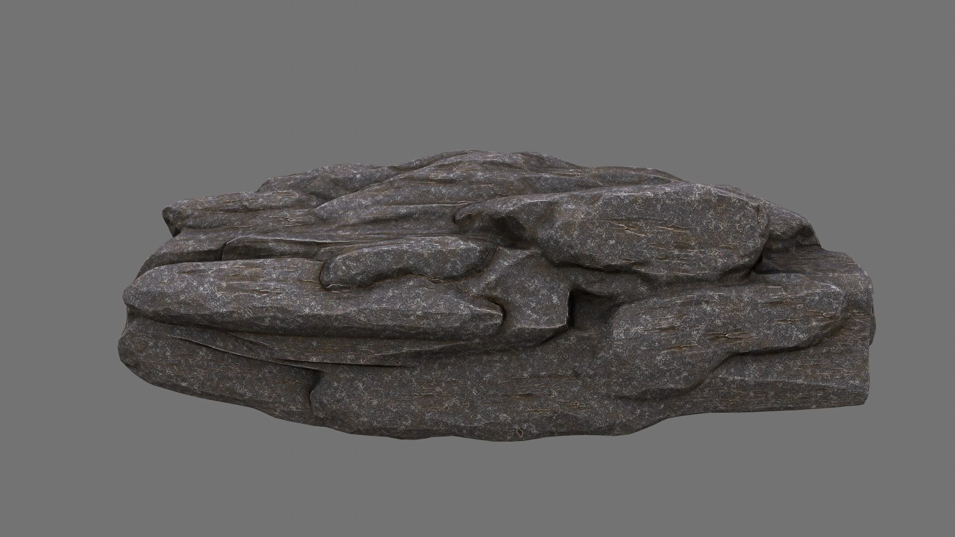 rocks set 4 stone sculpture Low-poly 3D model_15