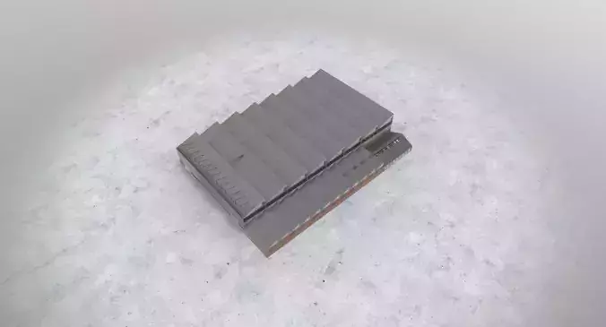 EGCC Hangar1 Low-poly 3D model