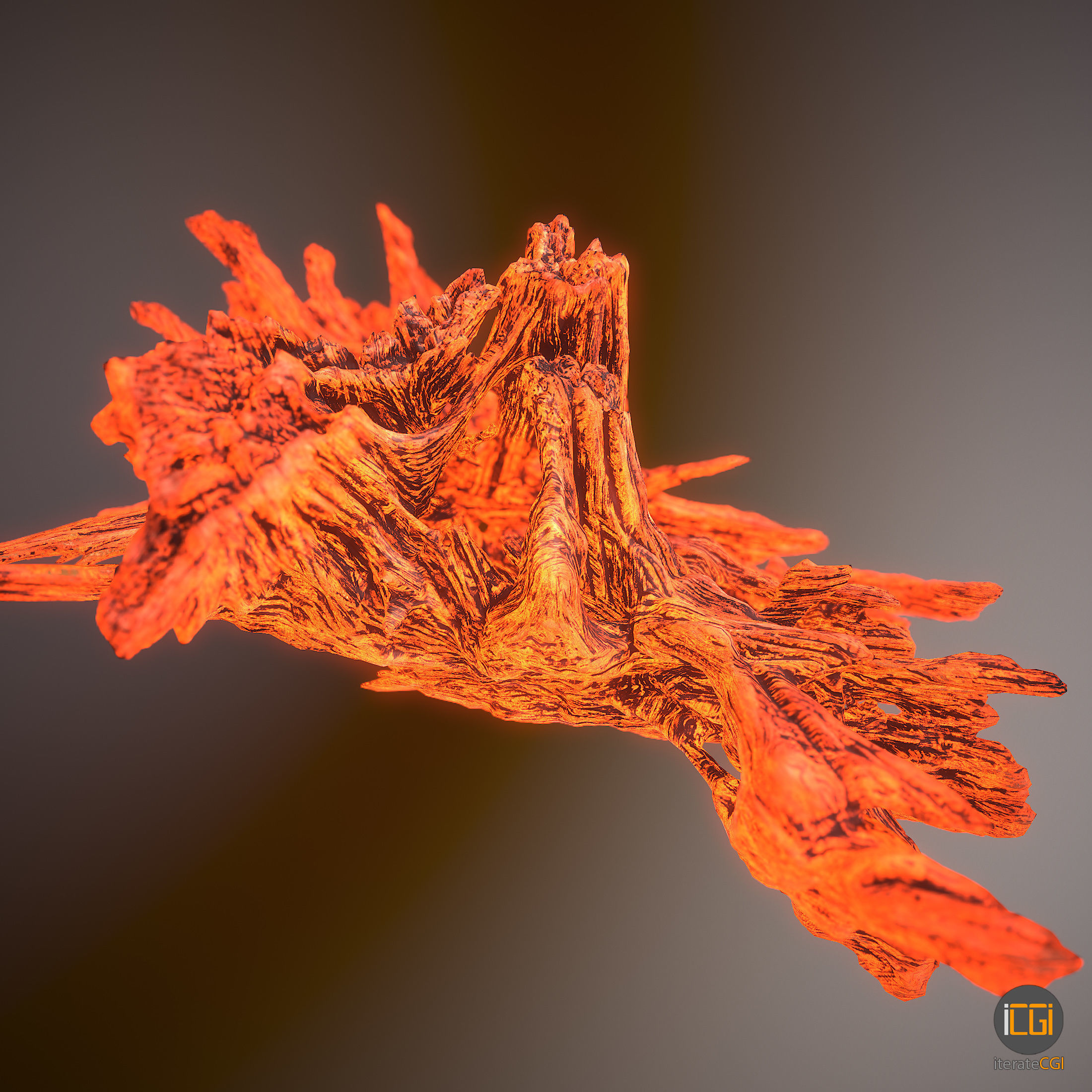 Driftwood piece of Low-poly 3D model_18